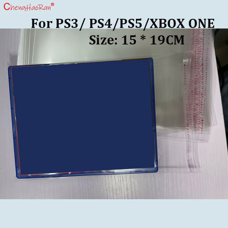 100 Stück ChengHaoRan Selbstklebende Spiele-Disc-Schutzhüllen in Transparent für PlayStation, Nintendo Switch und Xbox - Bild 3