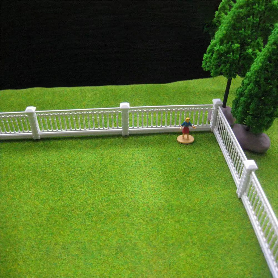 TERAYSUN Miniatur-Gartengeländer Gartenzaun, Weiß, Natur - Bild 2