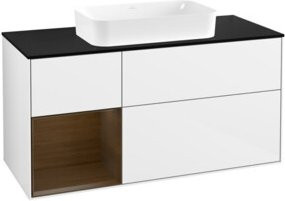 V&B Waschtischunterschrank Finion in Weiß lackiert, B/T: 120 x 60 cm - Bild 1