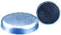 Beloh Flachgreifer-Magnet aus verzinktem Stahl in Silber, Durchmesser: 10 mm, Höhe: 4,5 mm - Bild 1