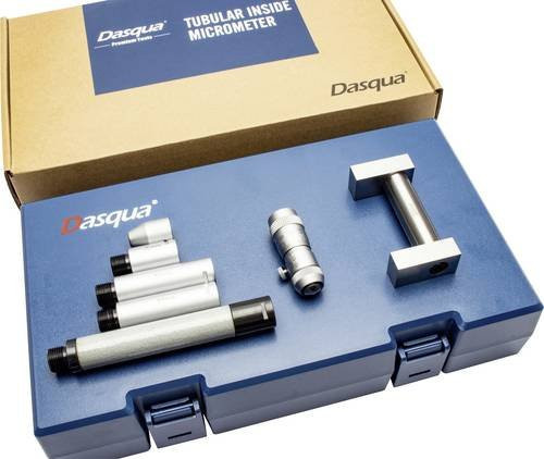 Dasqua Innenmessschraube 4311-8109 aus Edelstahl in Silber, Messbereich 50 - 300 mm, Ablesung 0,01 mm, DIN 863 - Bild 1