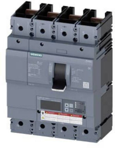 Siemens 3VA6440-6KT41-0AA0 Leistungsschalter in Grau mit einem Einstellbereich von 160 - 400A und einer maximalen Schaltspannung von 600 V/AC - Bild 1