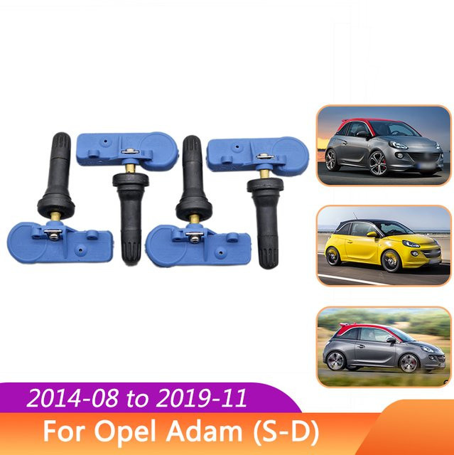GANGLE Reifendrucküberwachungssensor 433 MHz in Blau für Opel Adam, Corsa E, Corsa Van, Meriva, Chevrolet Niva II und Vauxhall Adam - Bild 1
