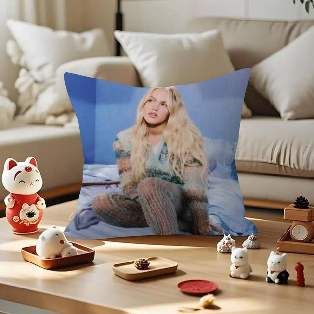 SINGER Freya Skye Kissenbezug Stardust Ahorn Design in Blau, B/B: 40 x 40 cm - Bild 1