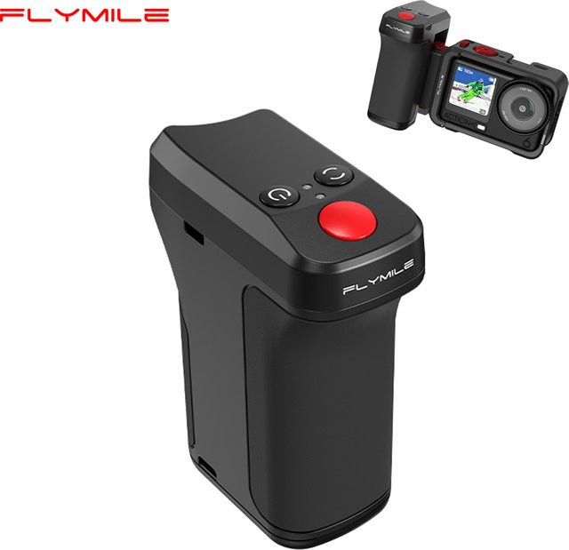 Flymile Kameragriff mit Bluetooth-Auslöseknopf für DJI Action 6, DJI Action 5 Pro und Insta360 Ace Pro in Schwarz - Bild 1