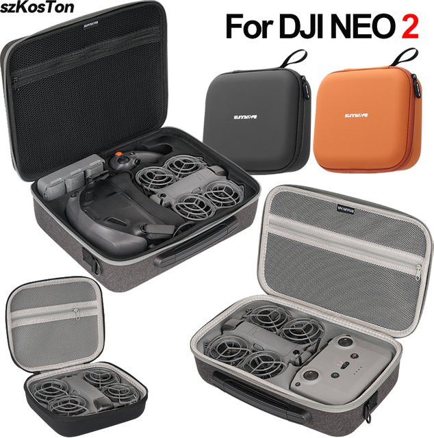 Sunnylife Aufbewahrungstasche als stoßfeste Schutzbox für DJI NEO 2, Flugbrille und N3/Motion 3 Drohnenzubehör - Bild 1