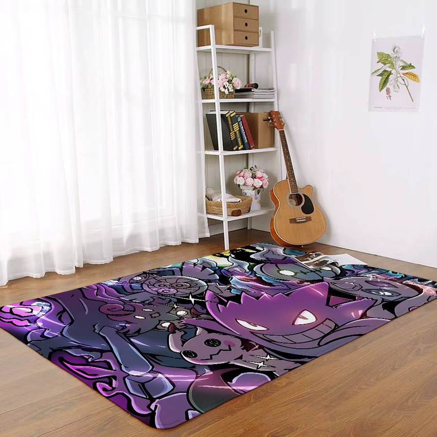 Kayou Gengar Fußmatte aus Polyester, lila, rutschfest, B/T: 60 x 40 cm - Bild 5