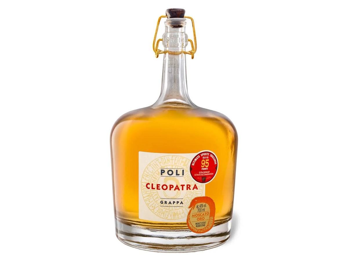 Poli Grappa Cleopatra Moscato Oro 0,7 l - Bild 2