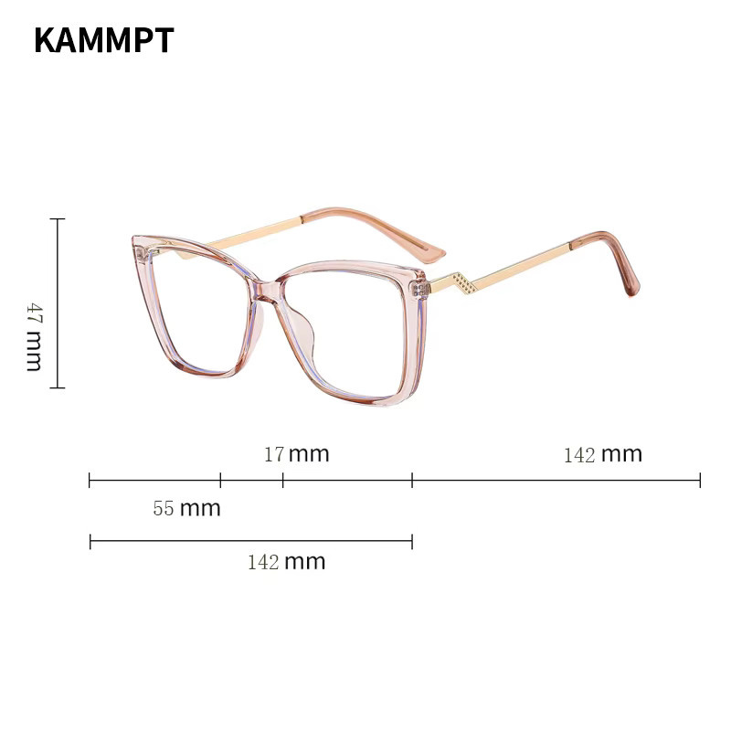 KAMMPT Cat Eye Brille Damen, Vollrand - Bild 2