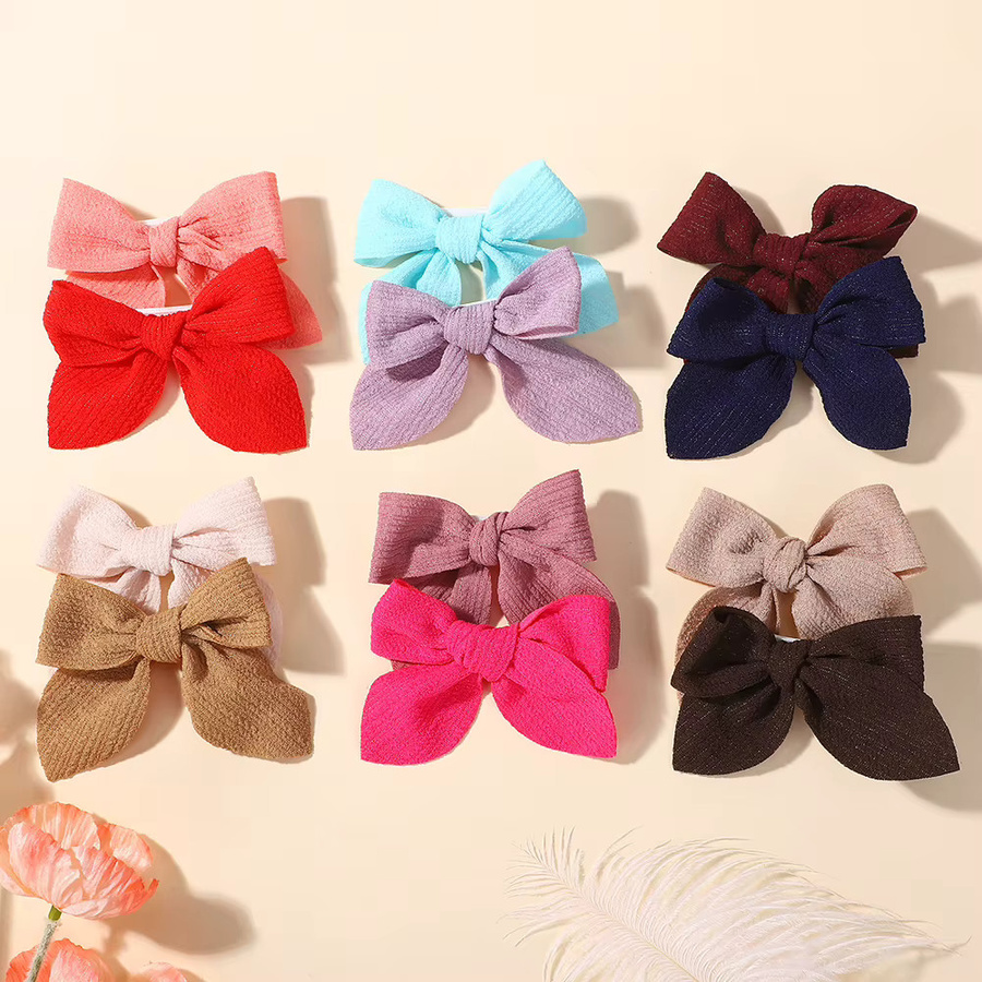 Baby Bows Haar Clips aus Baumwolle, 30 Stück, Kinder, Zufällige Farben - Bild 2