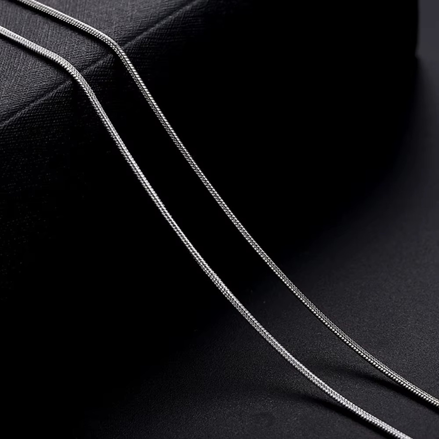 Schlangenkette versilbert, 1,2 mm, Unisex - Bild 2