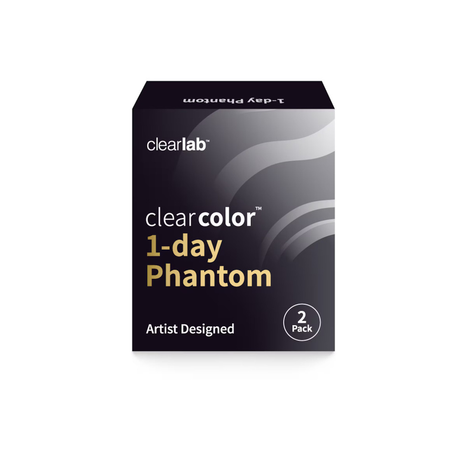 clearcolor 1-day Phantom Black Out Tageslinsen, 2er Packung, UV-Schutz - Bild 1
