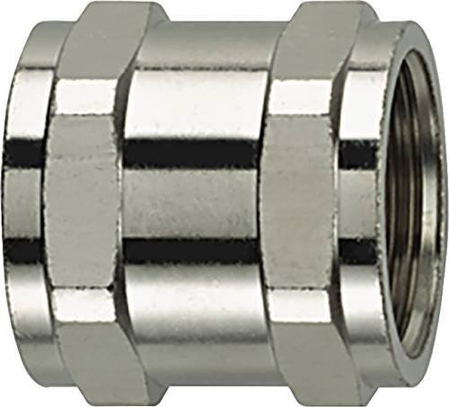 HellermannTyton Schlauchverschraubung ACP-M75-NPB-ML aus Metall, gerade, silber/Messing - Bild 1
