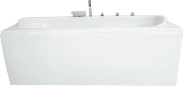 Basera Badewanne Palau in Hochglanz Weiß, B/T: 180 x 80 cm