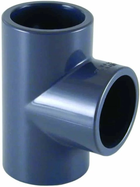 Cepex PVC-U T-Stück Muffe Blau 20 mm PN16 - Bild 1