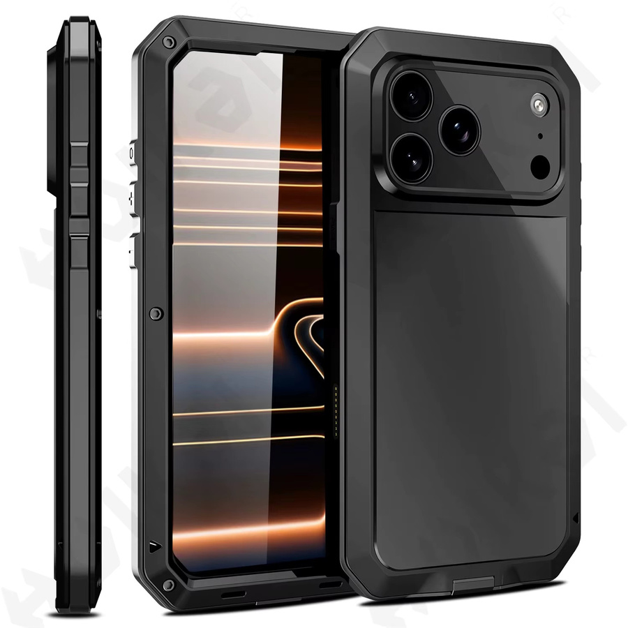 Stoßfeste Heavy Duty 360 Ganzkörper Schutzhülle für Apple iPhone in Schwarz - Bild 1