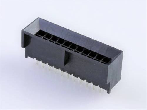 Molex Einbau-Stiftleiste Standard 22-polig in Schwarz und Gold - Bild 1