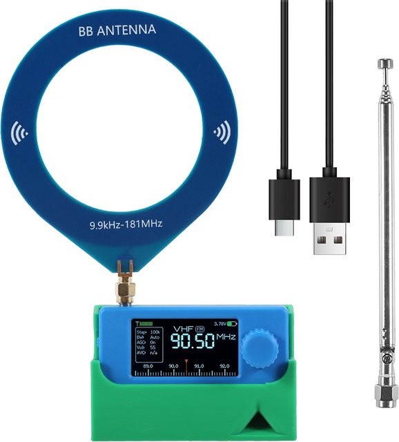 AISANRAY Mini SI4732 Radio mit 3D-Halterung, USB-C, AM/FM und SSB Einzelband-Empfang für SW und Hochfrequenz - Bild 1