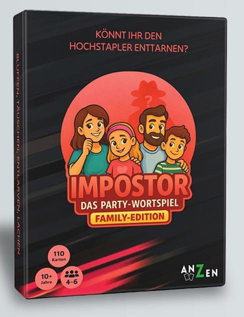Impostor, Das Party Wortspiel, Family Edition, Partyspiel, ab 3 Jahren