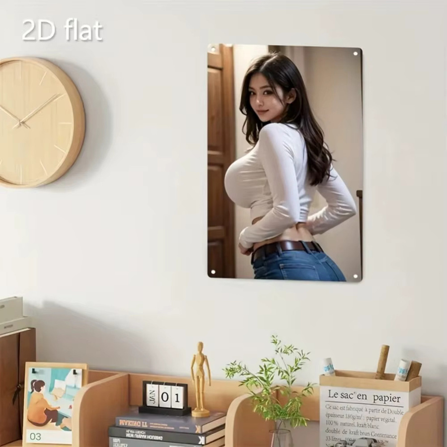CIFBUY Vintage Metallschild Rustikale Wanddekoration im Hochformat - Bild 3