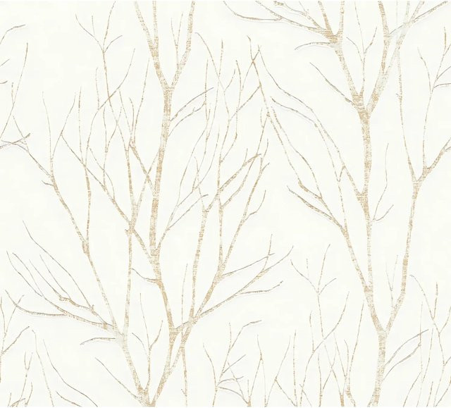 Profhome Natur Tapete Floral Matt in Beige und Gold, Breite: 0,53 m, Länge: 10,05 m - Bild 1