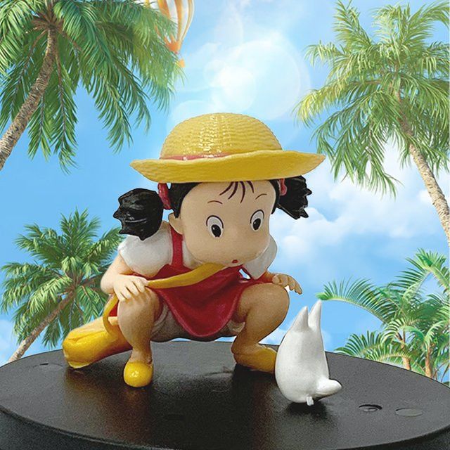 Bandai Anime Figur Mein Nachbar Totoro Mei Kawaii Puppenmodell Multicolor Tischdekoration für Kinder - Bild 1