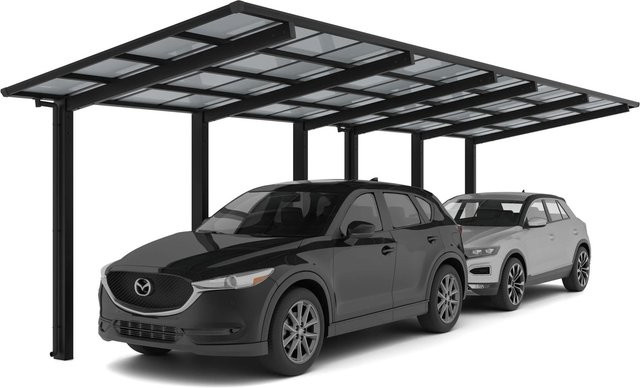 Ximax Doppelcarport Linea Typ 110 Schwarz B/T: 272,6 x 982,6 cm - Bild 1