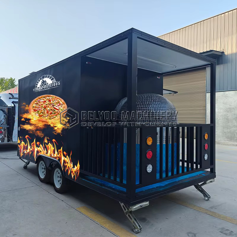 Belyoo Street Food Verkaufswagen für Pizza und Fast Food mit Ofen - Bild 2