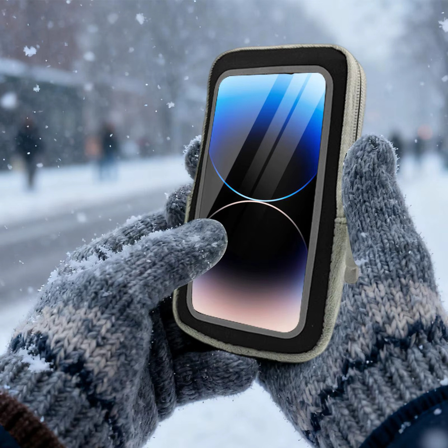 Schneesichere USB-Handy-Tasche mit thermischer Heizfunktion für Skifahren und Outdoor-Aktivitäten - Bild 2