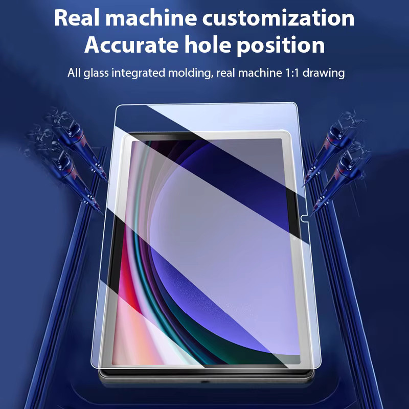 2er-Set Displayschutzfolie aus gehärtetem Glas für Samsung Galaxy Tab A9 Plus, Ultra HD, transparent, 11 Zoll - Bild 2