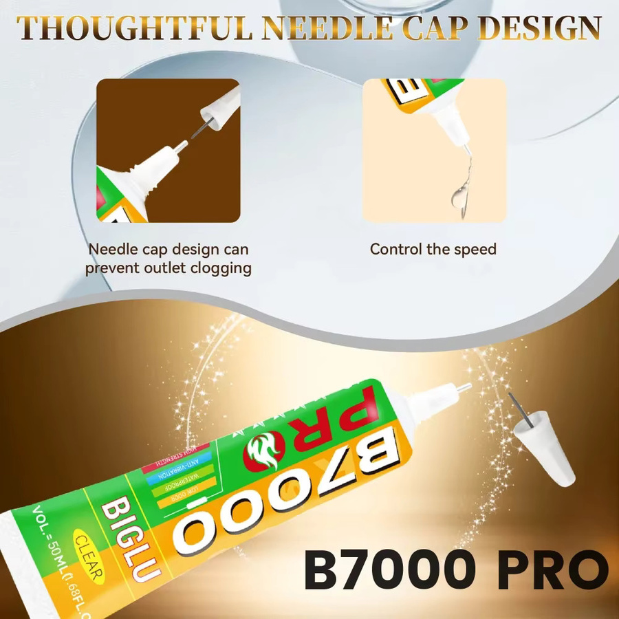 FIXWANT B-7000 Upgrade Kleber B7000 PRO in Transparent, langsam trocknender Anti-Vibration-Kleber für Telefonrahmen, Batterieabdeckungen und Schmuckhandwerk - Bild 4