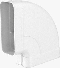 Miele DFK-BH 90 Flachkanalbogen horizontal in Weiß aus Kunststoff - Bild 1