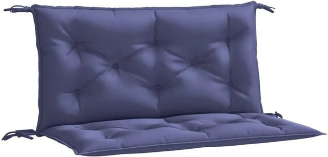 vidaXL Gartenbank-Auflagen 2er-Set Marineblau aus wasserabweisendem Oxford-Gewebe B/T/H: 100 x 50 x 7 cm - Bild 1