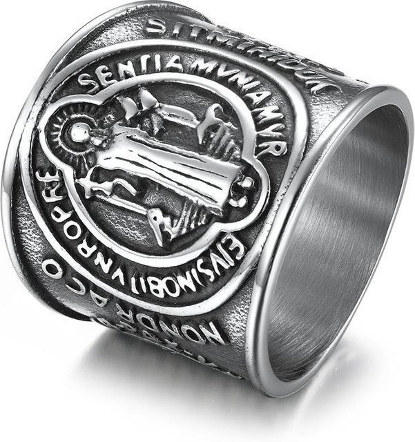 YIRAN Jewelry Edelstahlring, Schwarz, Herren - Bild 1