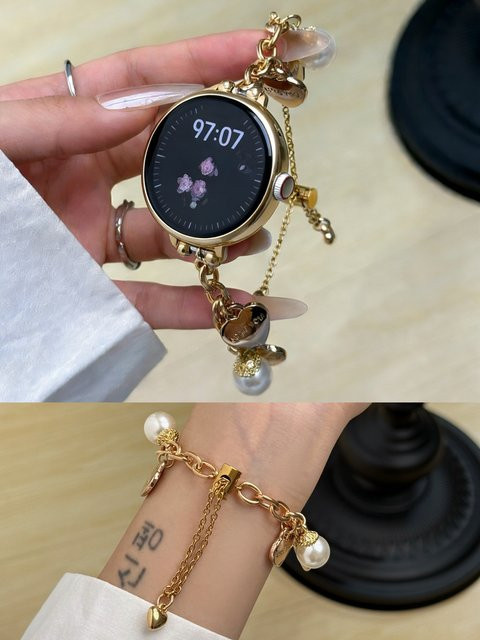 iwujiao Uhrenarmband Edelstahl, Gold, Unisex - Bild 1