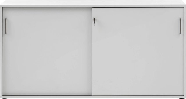 Schildmeyer Schiebetürenschrank Serie 1500 in Grau, B/T/H: 160,2 x 41,0 x 84,2 cm - Bild 1