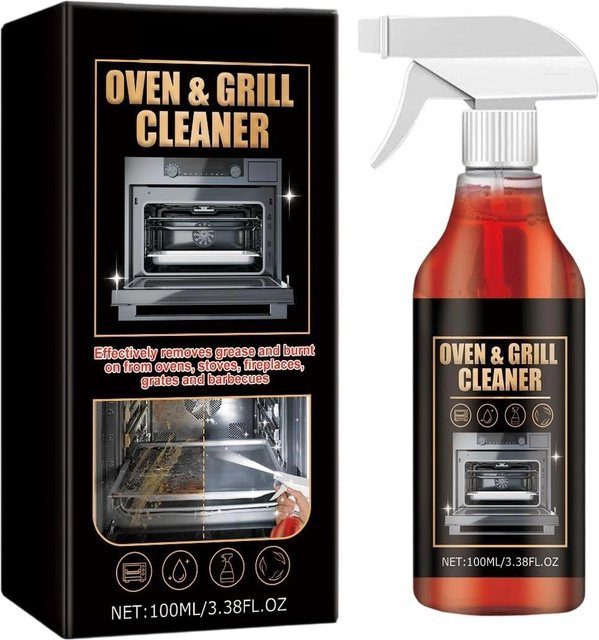 Xingben Six Ofen- und Grillreiniger Spray Black, 100 ml effektiver Fett- und Eingebranntes-Entferner für Backöfen, Herde, Grills und Küchengeräte - Bild 1