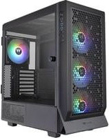 Thermaltake Ceres 500 TG ARGB Midi-Tower Gaming-Gehäuse in Schwarz mit gehärtetem Glas und 4 vorinstallierten LED-Lüftern - Bild 1