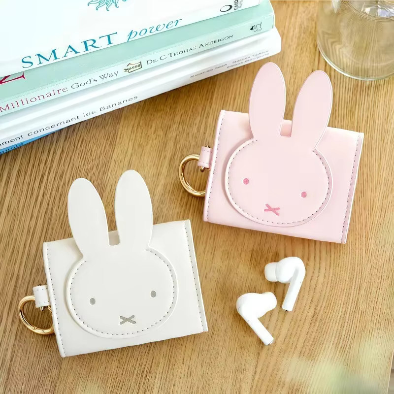 Miffy Kawaii Kopfhörertasche und Aufbewahrungstasche für Zubehör in Pink und Weiß - Bild 2