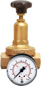 Riegler Druckregler DRV 200 Standardausführung in Gold, G 3/8, 1,5 - 8 bar - Bild 1