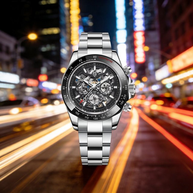 PAGANI DESIGN Chronograph, Automatik, Edelstahl, Saphirglas, Herren - Bild 1