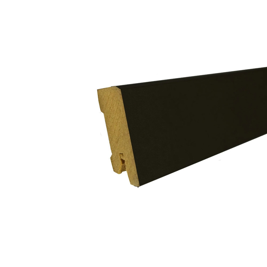Döllken Sockelleiste Cubica Schwarz MDF H x B x T: 40 x 14 x 2400 mm - Bild 2