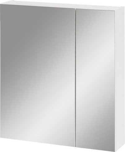 SCHILDMEYER Spiegelschrank Basic in Weiss mit Glastüren und internen Regalen, B/H/T: 60 x 71 x 16 cm - Bild 1