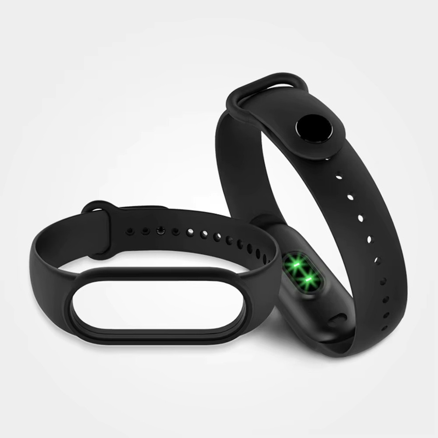 Uhrenarmband Silikon, Schwarz, Unisex - Bild 2