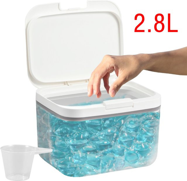 Willstar Aufbewahrungsbox für Wäschepads und Duftperlen, 2,8 l, Weiß - Bild 1