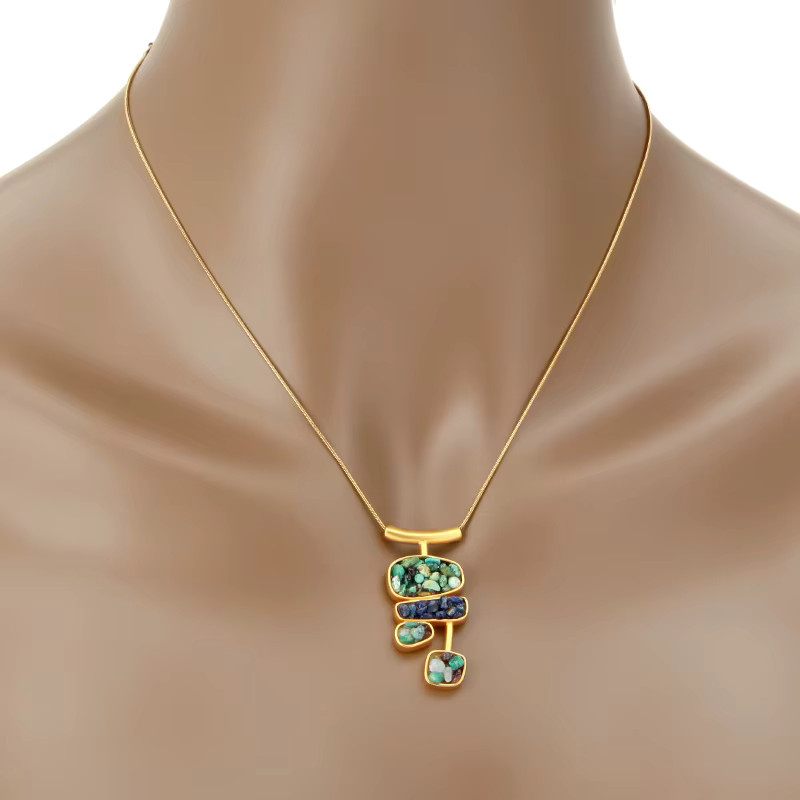 IVOG Halskette, Gold Farbe, Kristall, Damen - Bild 2
