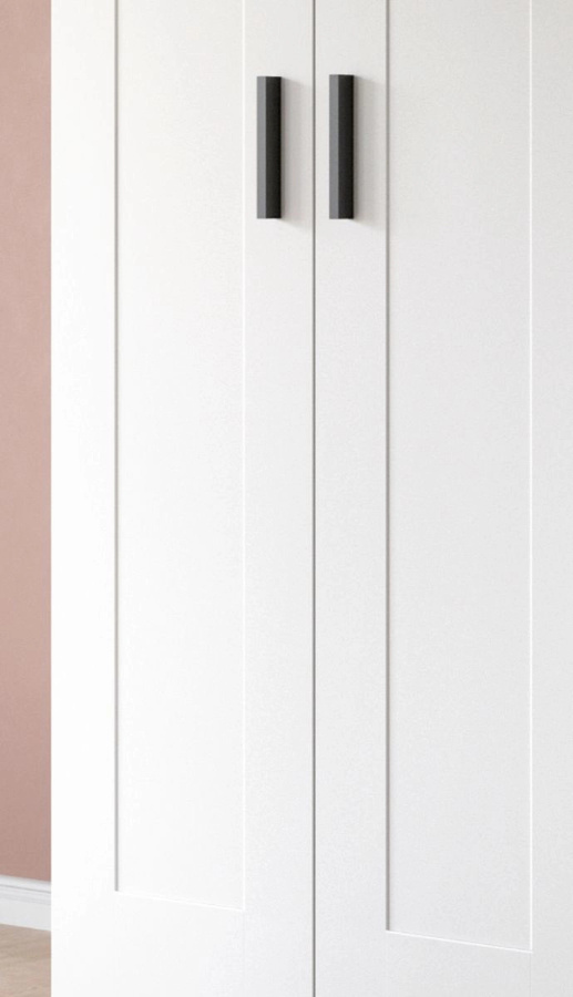 Kleiderschrank Jondal 2-türig in Weiß, B: 80 cm, H: 194 cm - Bild 3