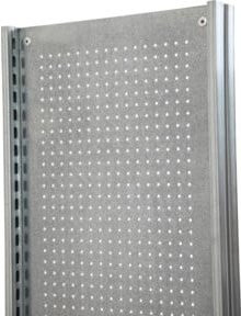 Regalwerk BERT Regal-Rahmen aus verzinktem Stahlblech in Silber, Höhe: 232,5 cm, Tiefe: 40 cm - Bild 1