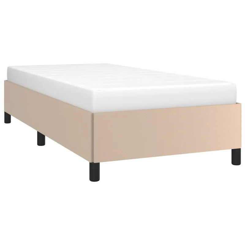 vidaXL Bettgestell gepolstert in Cappuccino-Braun aus Kunstleder B/T/H: 80 x 200 cm - Bild 2