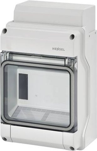 Hensel Kleinverteiler KV 1506 Aufputz, 6 Teilungen, transparent - Bild 1